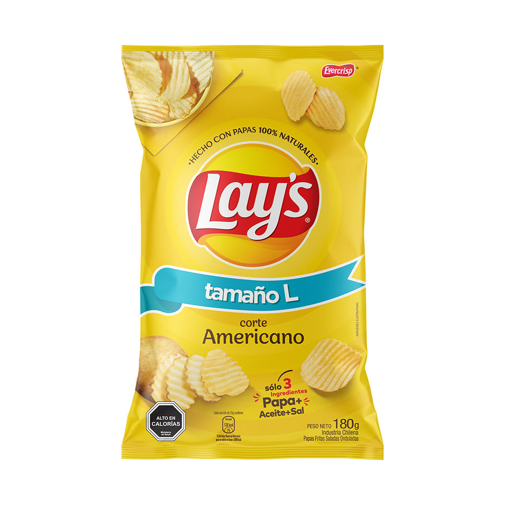 Papas Fritas tipo americano 180 g Lay's
