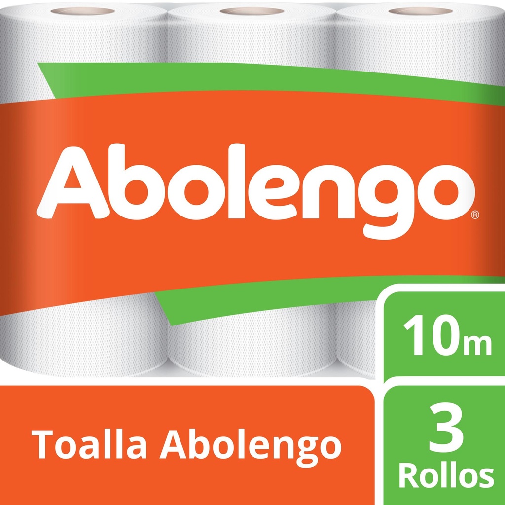 Toalla de Papel   Clásica Doble Hoja 10 Metros 3 Un Abolengo