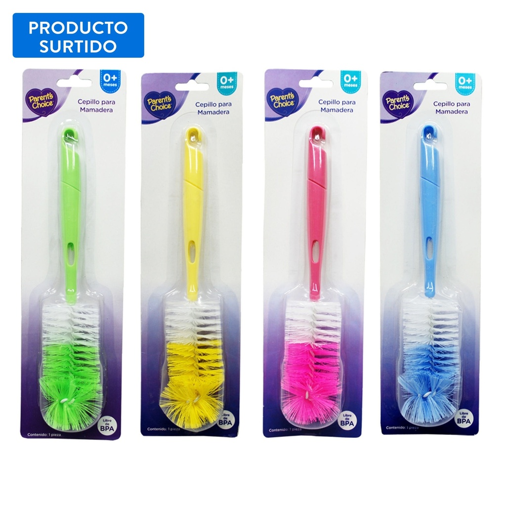 Cepillo para Mamaderas Rosado 1 Un Parent's Choice