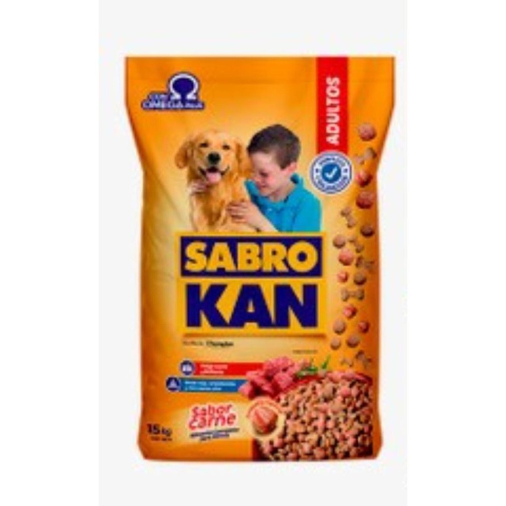 Alimento Seco Perro Adulto Carne y Arroz Bolsa 15 Kg Sabrokan
