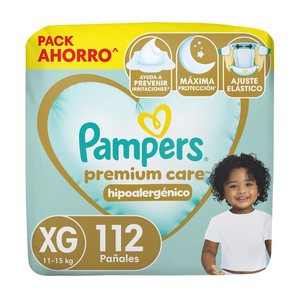 Pañales Pampers Premium Care XG 112 Un Pampers