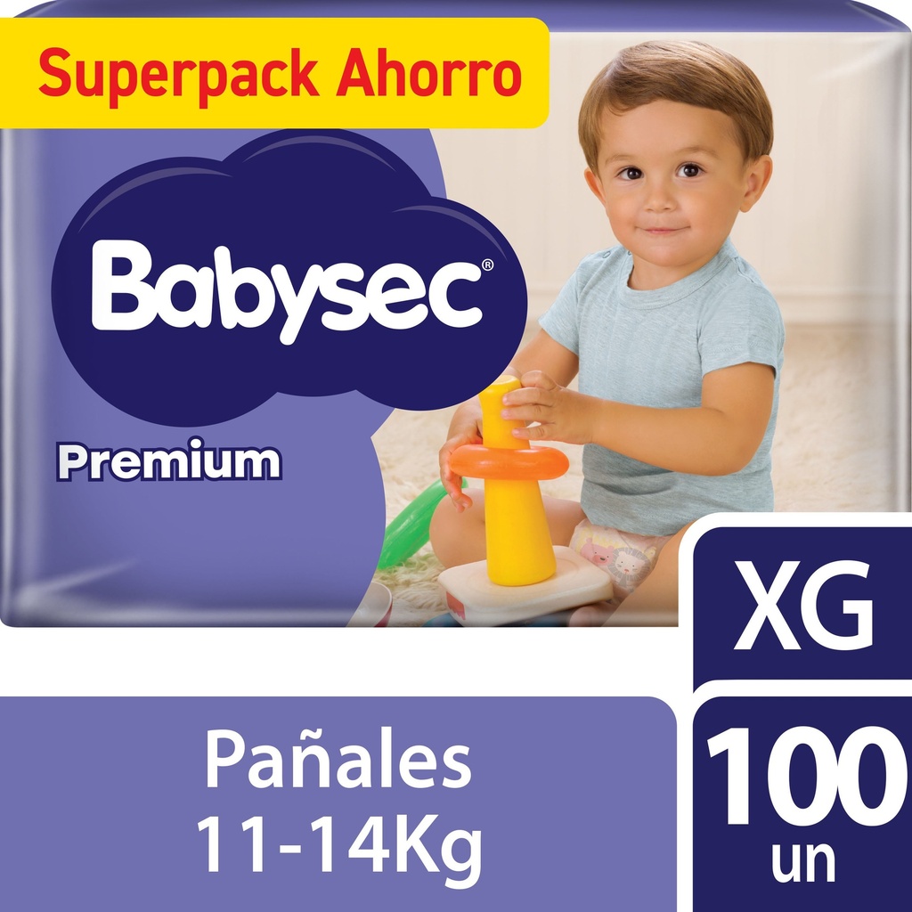 Pañales Babysec Premium XG 100 Un Babysec