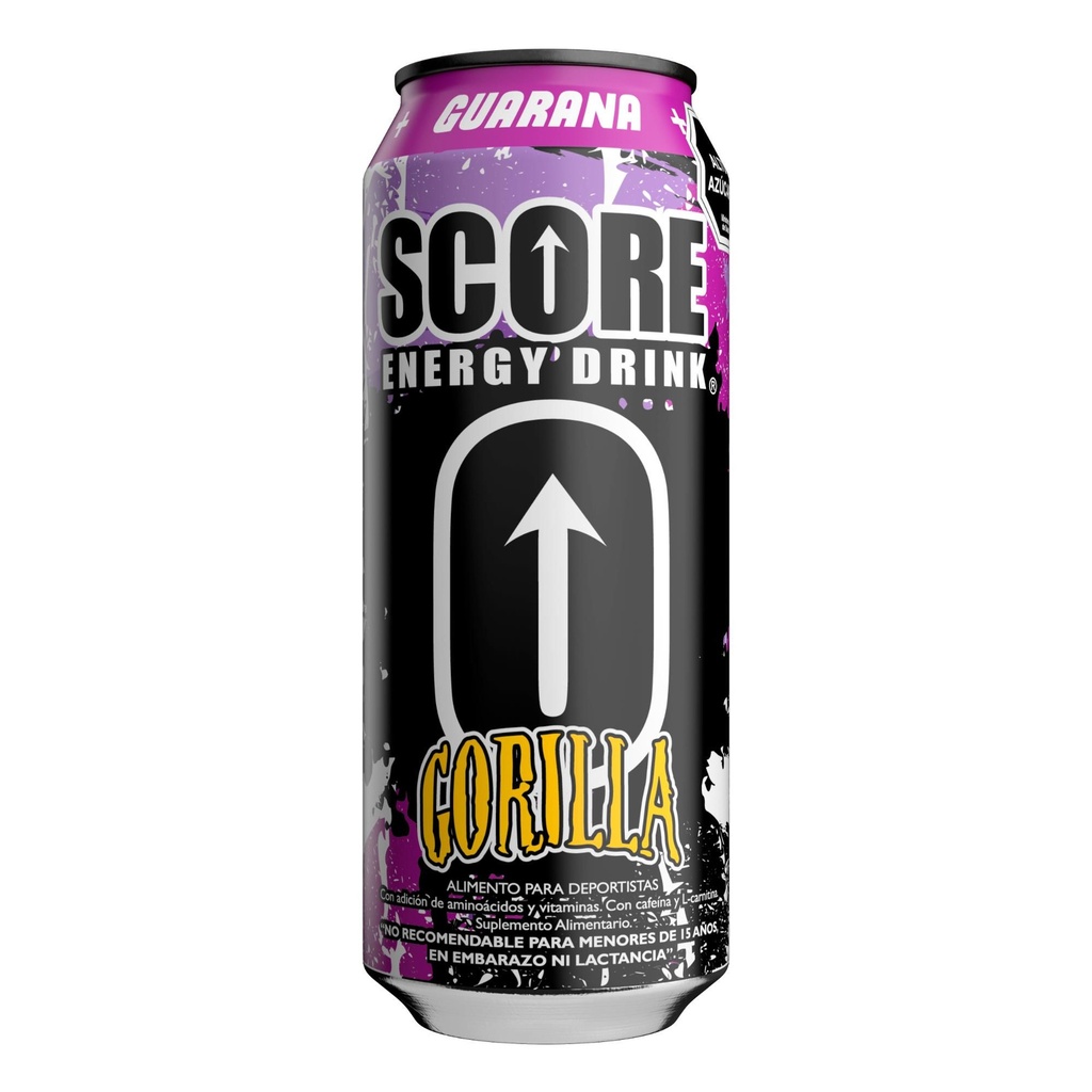 Bebida Energética Lata Guarana Gorilla 473 ml Score