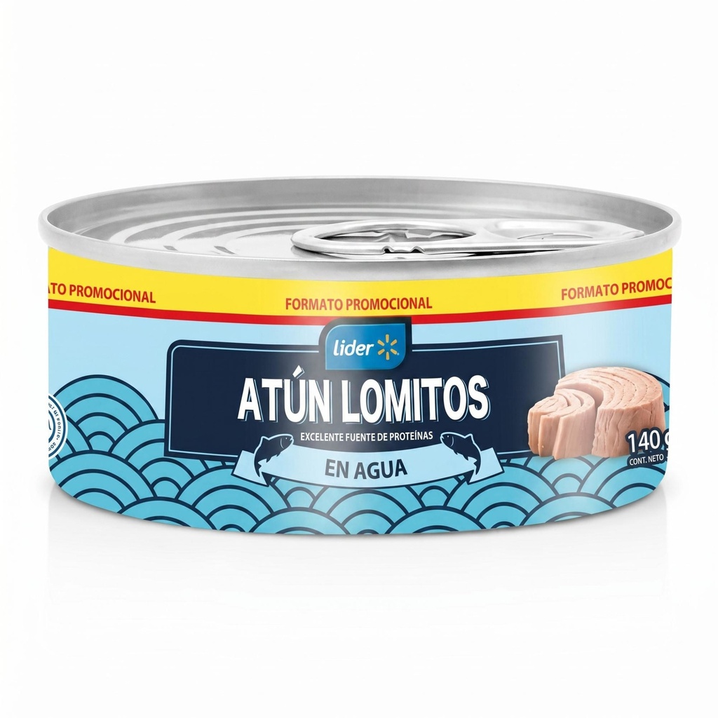 Atún Lomitos en Agua Drenado 91 g - Neto 140 g Lider