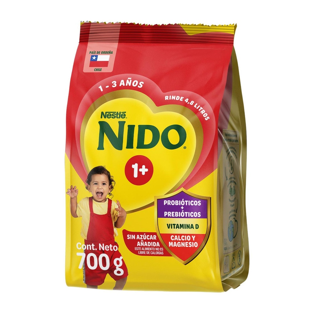 Leche en Polvo Semidescremada Etapa 1+ Bolsa 700g Nido