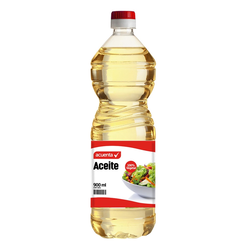 Aceite Vegetal Botella 900 ml Acuenta