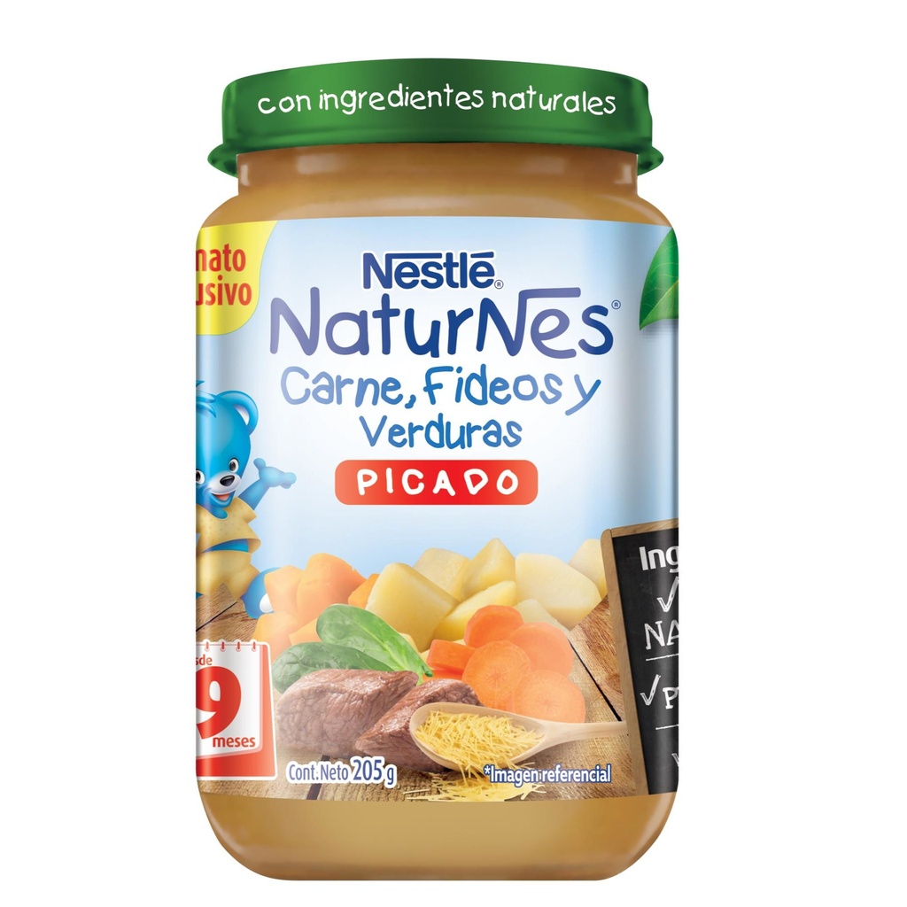 Picado Carne, Fideos y Verduras 205 g Nestlé Naturnes