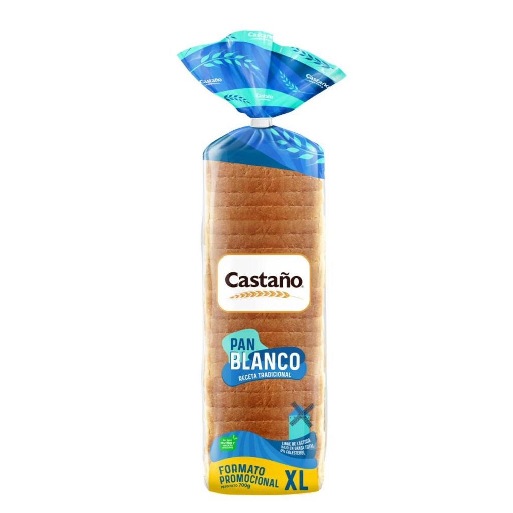 Pan de Molde Blanco XL 700 g Castaño