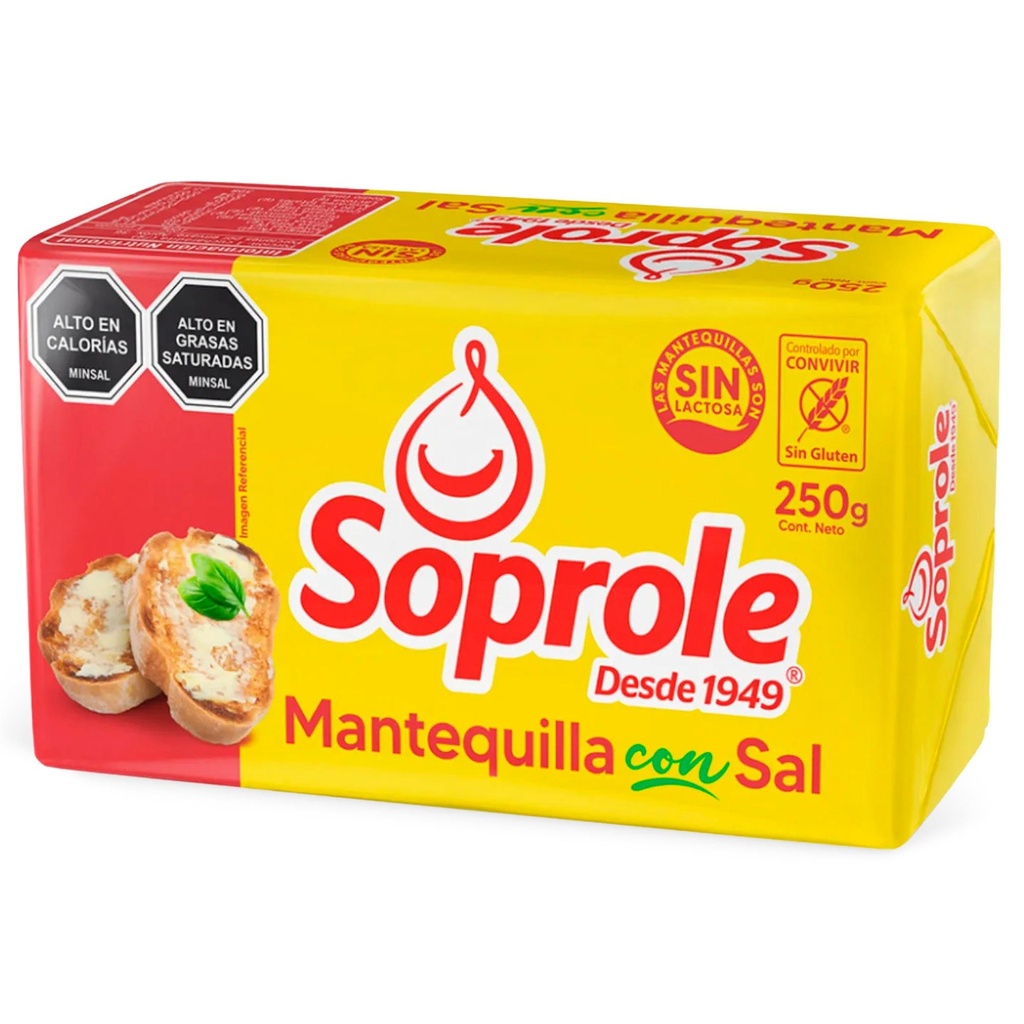 Mantequilla con Sal 250 g Soprole