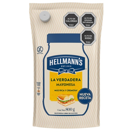 [4836640] Mayonesa Regular Doypack 800 g Hellmann's