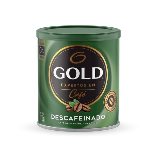 [5337] Café Descafeinado Tarro 170grs Gold