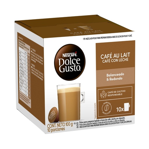 [4695081] Café Dolce Gusto Café Au Lait 10 Tazas 100 g Nescafé Dolce Gusto