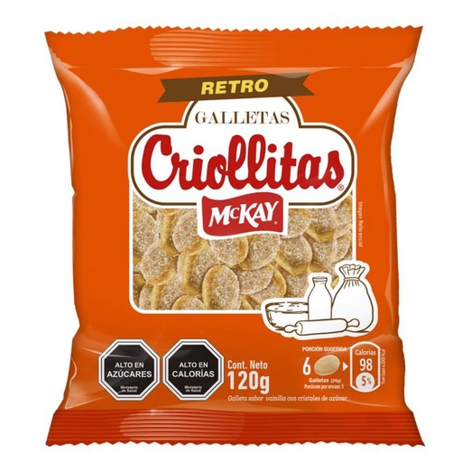 [4494371] Galleta Champaña Criollita 120 g McKay