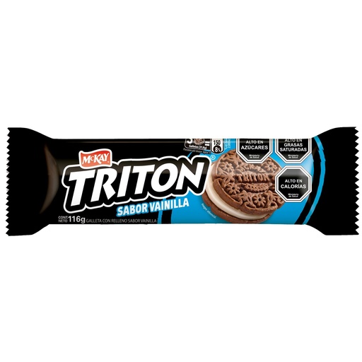 Paquete Galleta Triton Vainilla 116 g McKay