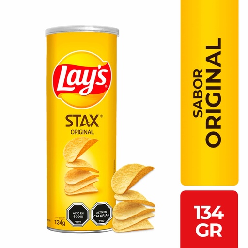 [654072] Papas Fritas Tarro Stax Original 134 g Lay's