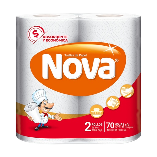 [891014] Toalla de Papel Nova 14m 2 Un Nova