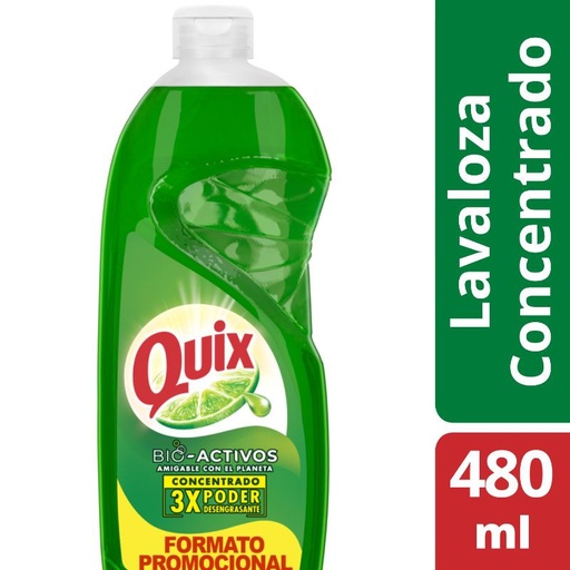[4538013] Lavalozas Limón Con Bio Activos Concentrado 480 ml Quix