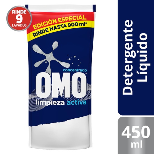[4495442] Detergente Líquido Ultra Power Doypack 450 ml Omo