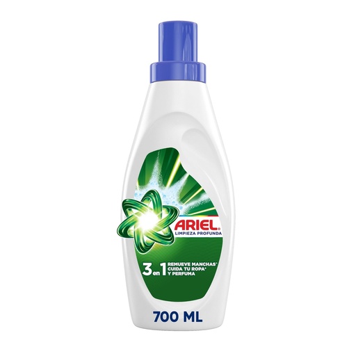 [4601296] Detergente Líquido Doble Poder Botella 700 ml Ariel