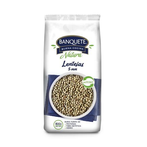 [4700963] Lentejas 5mm Bolsa 800 gr Banquete