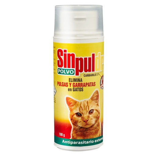 [292785] Talco Antiparasitario para Gato Lata 100 g Sinpul