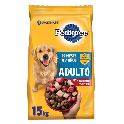 [318263] Alimento Seco Perro Adulto Raza Mediana/Grande Carne Bolsa 15 Kg Pedigree