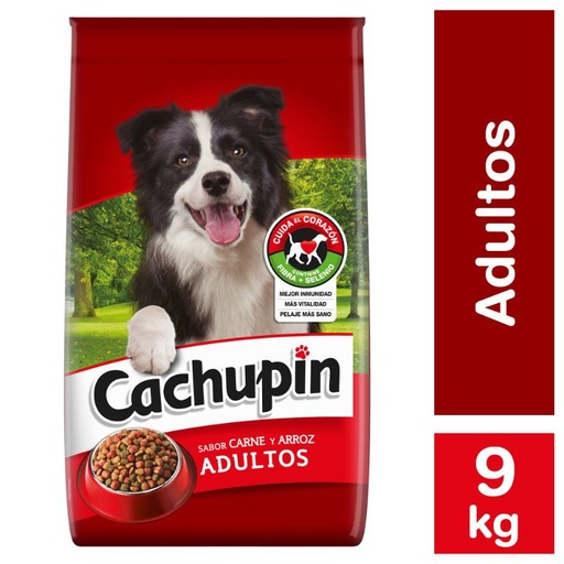 [887771] Alimento Seco Perro Adulto Carne y Arroz Bolsa 9 Kg Cachupin