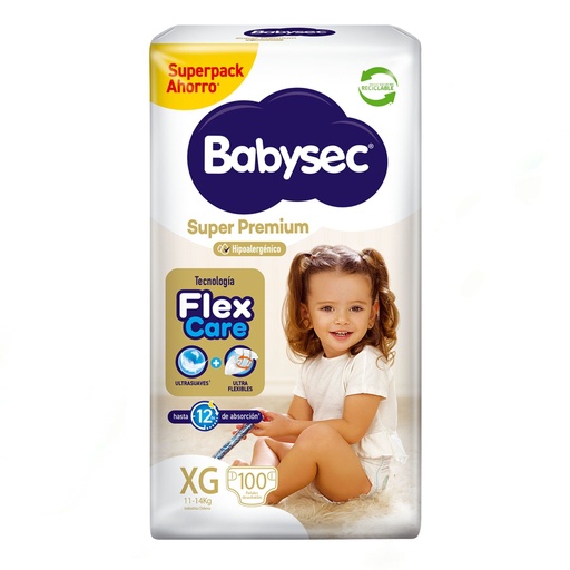 [4446721] Pañales Babysec Súper Premium XG 100 Un Babysec