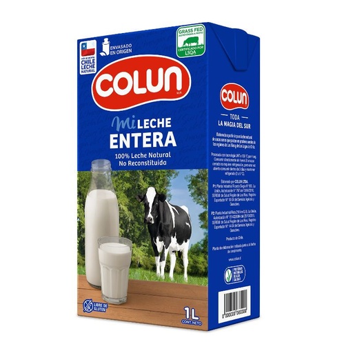 [5101] Leche Entera Natural Caja 1 l 1 L Colun