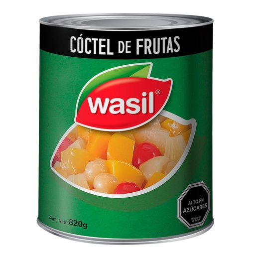 [291429] Cóctel de Frutas Tarro Drenado 460 g - Neto 820 g Wasil