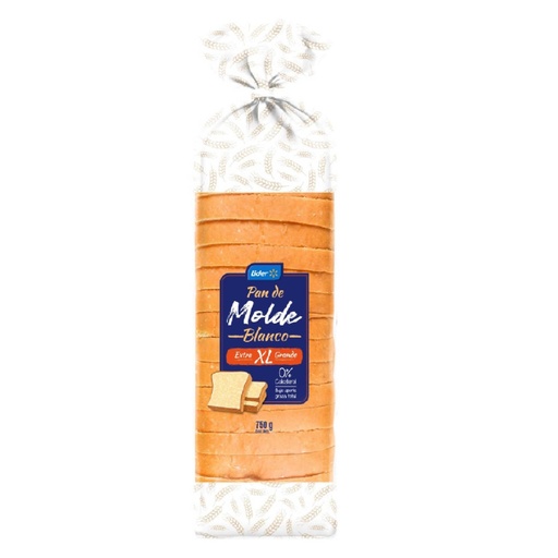 [823796] Pan De Molde Blanco Xl 750 g Lider