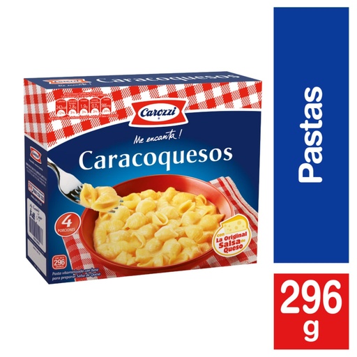 [3275] Fideo Pasta Caracoquesos Caja 296 g Carozzi