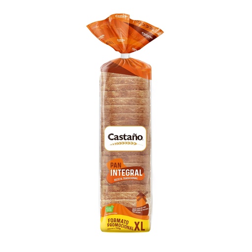 [4738286] Pan de Molde Integral XL 700 g Castaño