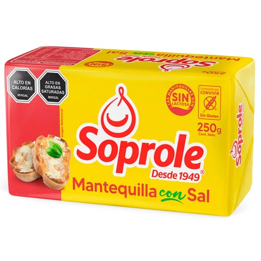 [2077] Mantequilla con Sal 250 g Soprole